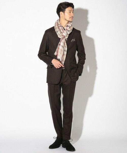 MEN'S BIGI / メンズビギ マフラー・ショール・スヌード・ストール | チェック柄ストール | 詳細3