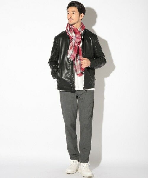 MEN'S BIGI / メンズビギ マフラー・ショール・スヌード・ストール | チェック柄ストール | 詳細7