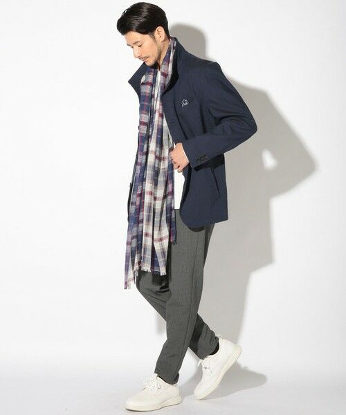 MEN'S BIGI / メンズビギ マフラー・ショール・スヌード・ストール | チェック柄ストール | 詳細9