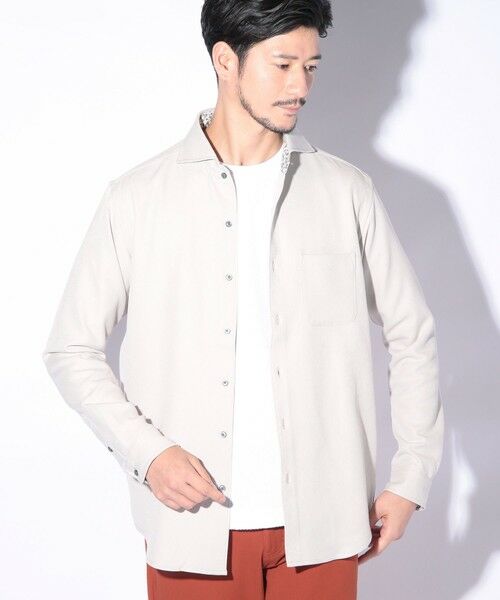 MEN'S BIGI / メンズビギ シャツ・ブラウス | 微起毛カチオンカッタウェイシャツ | 詳細1