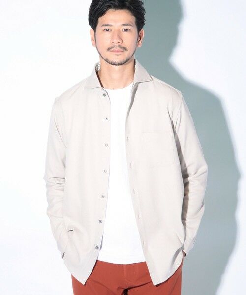 MEN'S BIGI / メンズビギ シャツ・ブラウス | 微起毛カチオンカッタウェイシャツ（ベージュ）