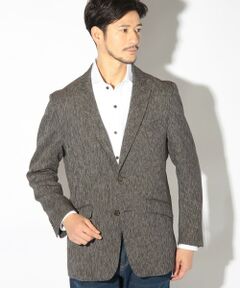 MEN'S BIGI / メンズビギ テーラードジャケット | スラブ調ヘリンボーンテーラードジャケット