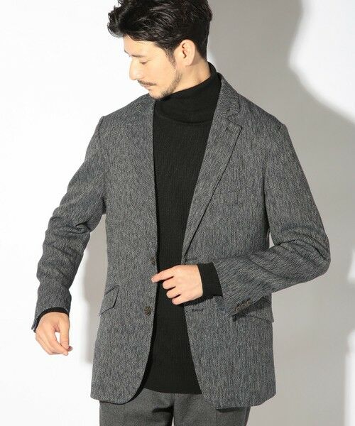 MEN'S BIGI / メンズビギ テーラードジャケット | スラブ調ヘリンボーンテーラードジャケット | 詳細8