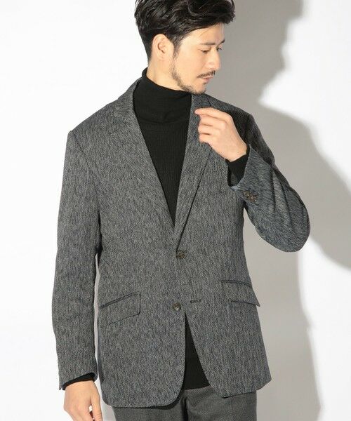 MEN'S BIGI / メンズビギ テーラードジャケット | スラブ調ヘリンボーンテーラードジャケット | 詳細9