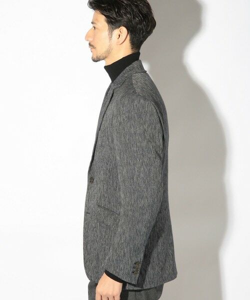 MEN'S BIGI / メンズビギ テーラードジャケット | スラブ調ヘリンボーンテーラードジャケット | 詳細10