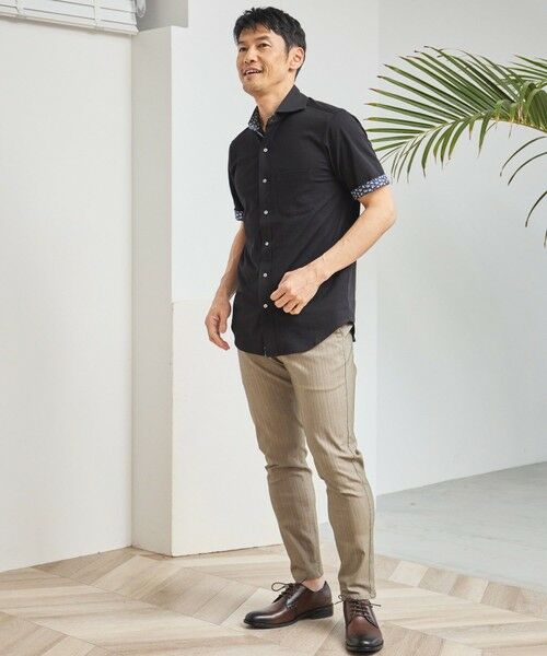 MEN'S BIGI / メンズビギ スラックス・ドレスパンツ | ハイパーストレッチヘリンボンスラックス | 詳細1