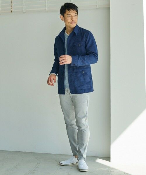 MEN'S BIGI / メンズビギ スラックス・ドレスパンツ | ハイパーストレッチヘリンボンスラックス | 詳細3