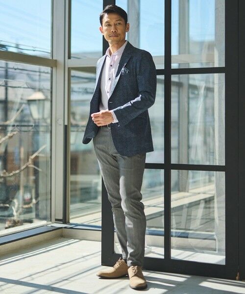 MEN'S BIGI / メンズビギ スラックス・ドレスパンツ | ハイパーストレッチヘリンボンスラックス | 詳細11