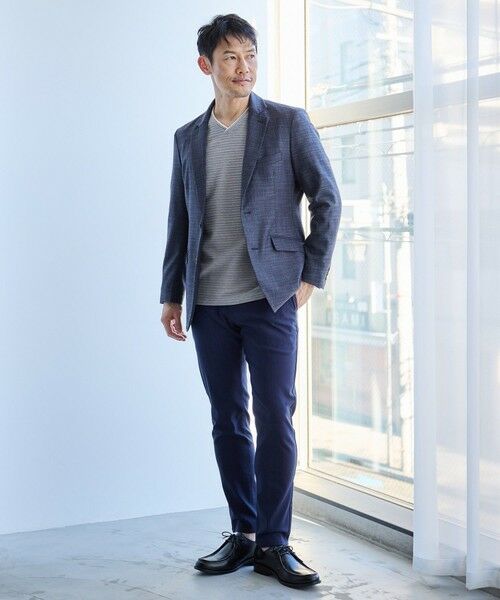 MEN'S BIGI / メンズビギ スラックス・ドレスパンツ | ハイパーストレッチヘリンボンスラックス | 詳細15