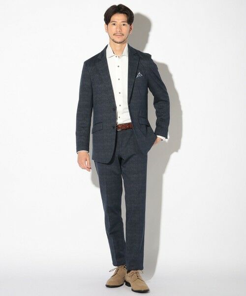 MEN'S BIGI / メンズビギ スラックス・ドレスパンツ | メランジプリントポンチスラックス | 詳細9