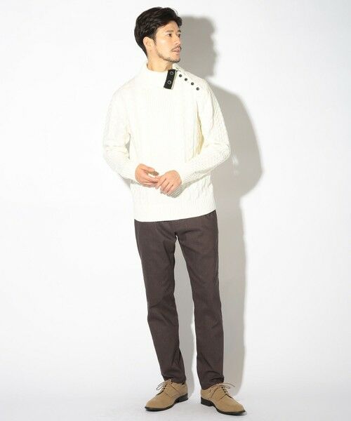 MEN'S BIGI / メンズビギ ニット・セーター | ドクターネックケーブルニット | 詳細4