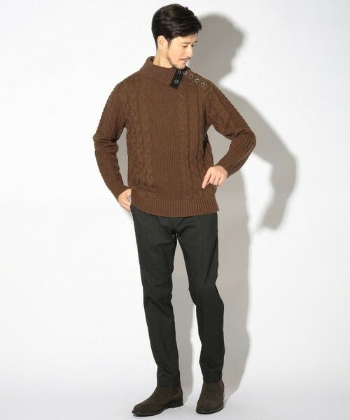MEN'S BIGI / メンズビギ ニット・セーター | ドクターネックケーブルニット | 詳細19