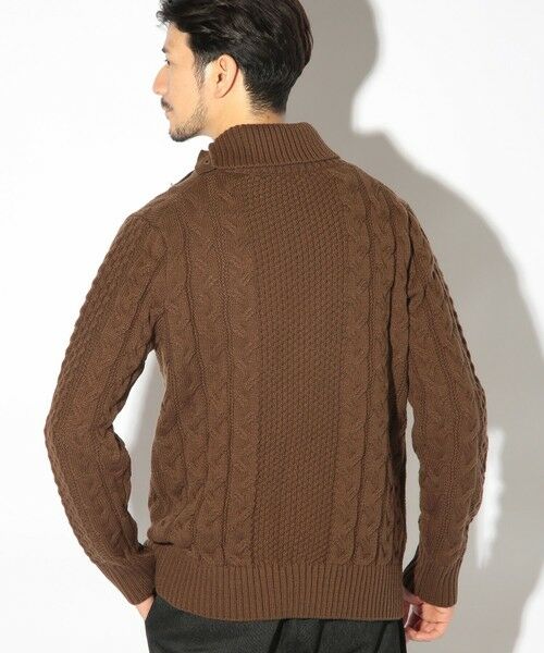 MEN'S BIGI / メンズビギ ニット・セーター | ドクターネックケーブルニット | 詳細18