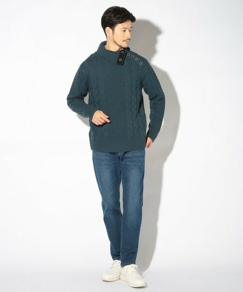 MEN'S BIGI / メンズビギ ニット・セーター | ドクターネックケーブルニット | 詳細23