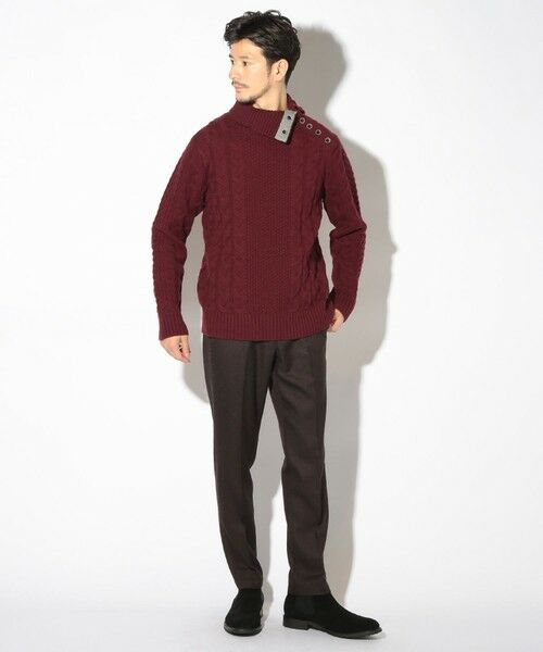 MEN'S BIGI / メンズビギ ニット・セーター | ドクターネックケーブルニット | 詳細27