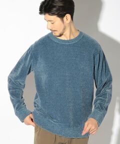 MEN'S BIGI / メンズビギ ニット・セーター | クルーネックモールニット/ハンドウォッシャブル