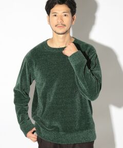 MEN'S BIGI / メンズビギ ニット・セーター | クルーネックモールニット/ハンドウォッシャブル