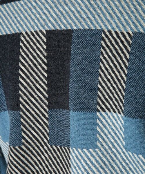 MEN'S BIGI / メンズビギ ニット・セーター | ダブルジャガードチェック柄ニット | 詳細14