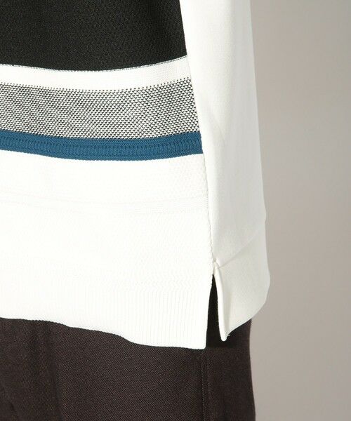 MEN'S BIGI / メンズビギ スウェット | ボーダー柄クルーネックスウェット | 詳細6