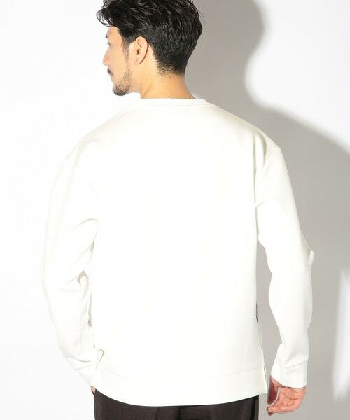 MEN'S BIGI / メンズビギ スウェット | ボーダー柄クルーネックスウェット | 詳細3