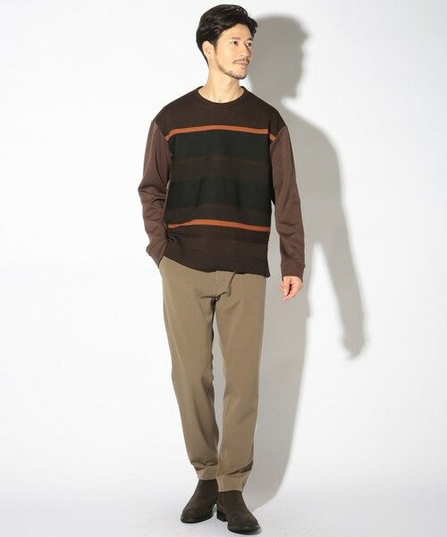 MEN'S BIGI / メンズビギ スウェット | ボーダー柄クルーネックスウェット | 詳細16