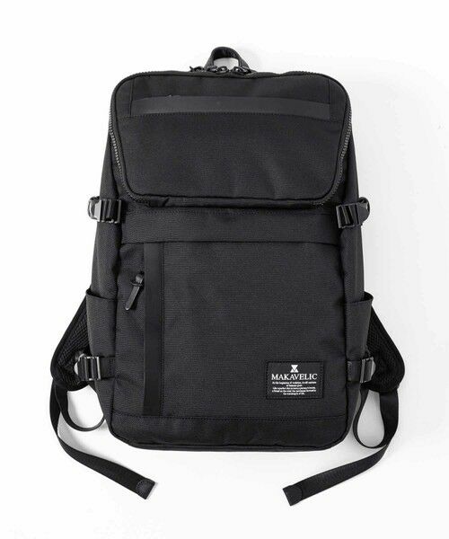 MEN'S BIGI / メンズビギ リュック・バックパック | 【MAKAVELIC / マキャベリック】RECTANGLE3 DAYPACK（ブラック）