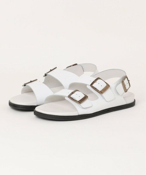 MEN'S BIGI / メンズビギ サンダル | レザーサンダル（ホワイト）