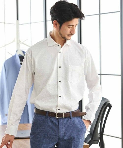 MEN'S BIGI / メンズビギ シャツ・ブラウス | ワッシャーワイドカラーシャツ | 詳細2