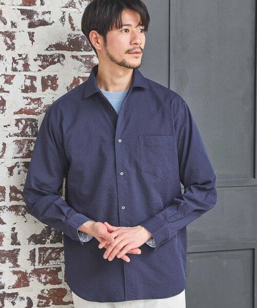 MEN'S BIGI / メンズビギ シャツ・ブラウス | ワッシャーワイドカラーシャツ | 詳細13