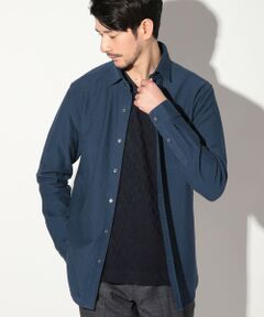 MEN'S BIGI / メンズビギ シャツ・ブラウス | サッカージャガードワイドカラーシャツ