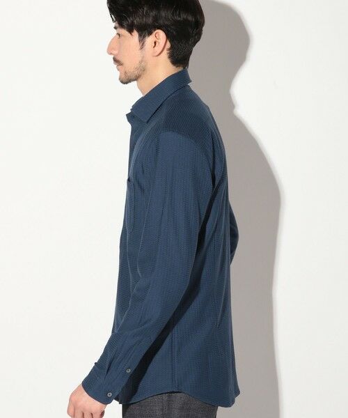 MEN'S BIGI / メンズビギ シャツ・ブラウス | サッカージャガードワイドカラーシャツ | 詳細10