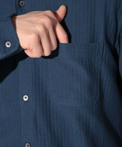 MEN'S BIGI / メンズビギ シャツ・ブラウス | サッカージャガードワイドカラーシャツ | 詳細15