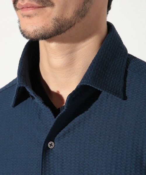 MEN'S BIGI / メンズビギ シャツ・ブラウス | サッカージャガードワイドカラーシャツ | 詳細17