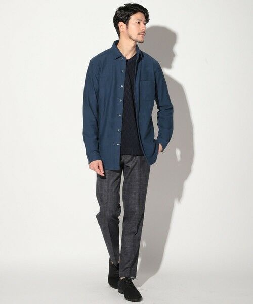 MEN'S BIGI / メンズビギ シャツ・ブラウス | サッカージャガードワイドカラーシャツ | 詳細5