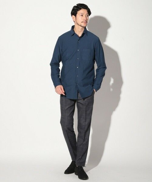 MEN'S BIGI / メンズビギ シャツ・ブラウス | サッカージャガードワイドカラーシャツ | 詳細7