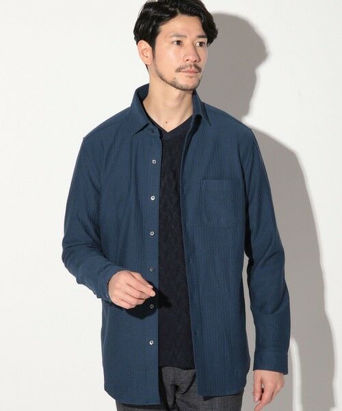 MEN'S BIGI / メンズビギ シャツ・ブラウス | サッカージャガードワイドカラーシャツ | 詳細8