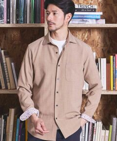 MEN'S BIGI / メンズビギ シャツ・ブラウス | ストレッチカチオンワイドカラーシャツ