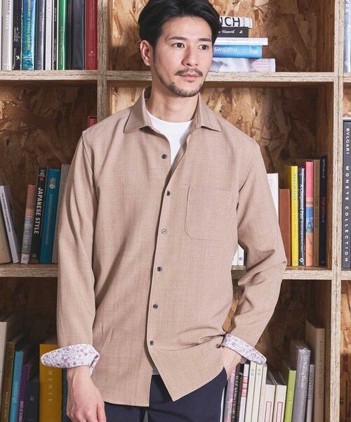 MEN'S BIGI / メンズビギ シャツ・ブラウス | ストレッチカチオンワイドカラーシャツ | 詳細4