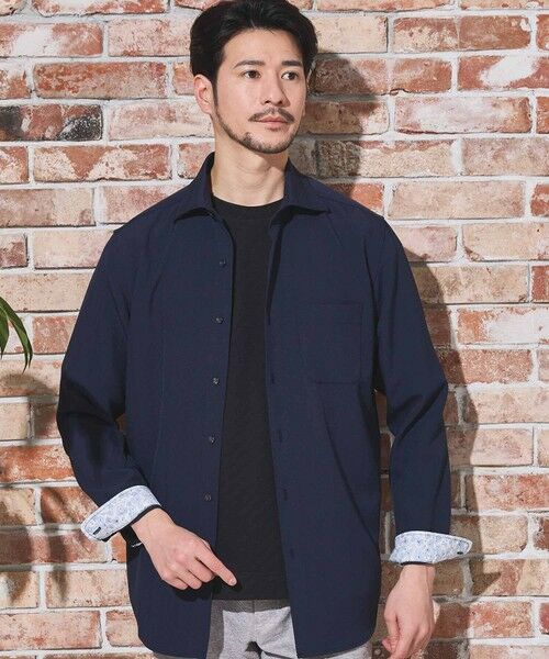 MEN'S BIGI / メンズビギ シャツ・ブラウス | ストレッチカチオンワイドカラーシャツ | 詳細12