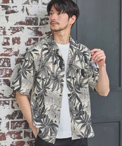 MEN'S BIGI / メンズビギ シャツ・ブラウス | ボタニカル柄プリントオープンカラーシャツ