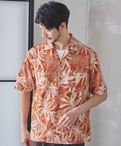MEN'S BIGI / メンズビギ シャツ・ブラウス | ボタニカル柄プリントオープンカラーシャツ