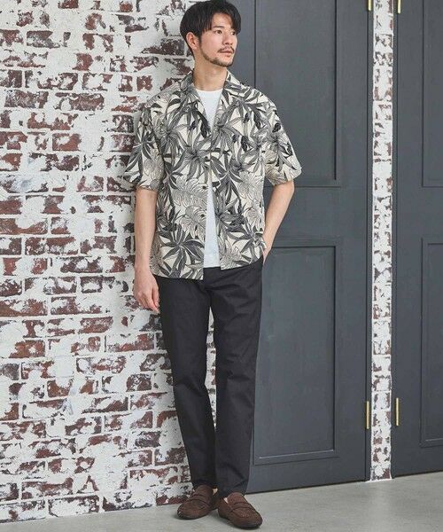 MEN'S BIGI / メンズビギ シャツ・ブラウス | ボタニカル柄プリントオープンカラーシャツ | 詳細1
