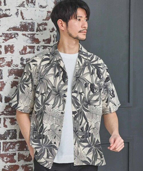 MEN'S BIGI / メンズビギ シャツ・ブラウス | ボタニカル柄プリントオープンカラーシャツ | 詳細2