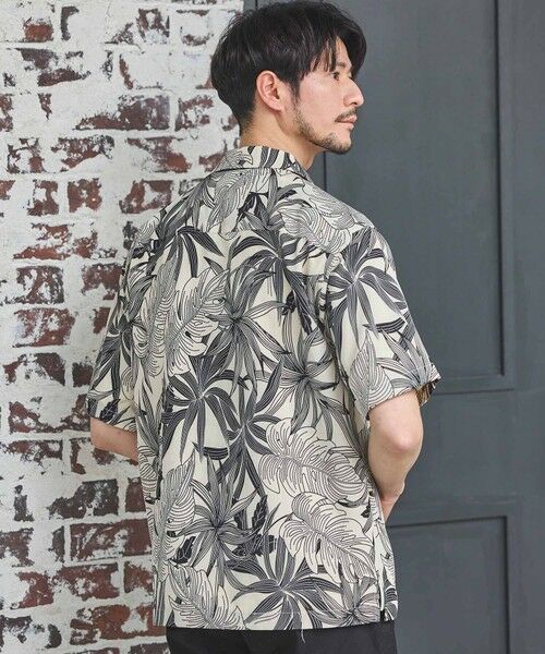 MEN'S BIGI / メンズビギ シャツ・ブラウス | ボタニカル柄プリントオープンカラーシャツ | 詳細3