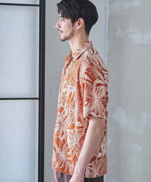 MEN'S BIGI / メンズビギ シャツ・ブラウス | ボタニカル柄プリントオープンカラーシャツ | 詳細6