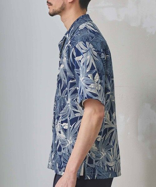 MEN'S BIGI / メンズビギ シャツ・ブラウス | ボタニカル柄プリントオープンカラーシャツ | 詳細9