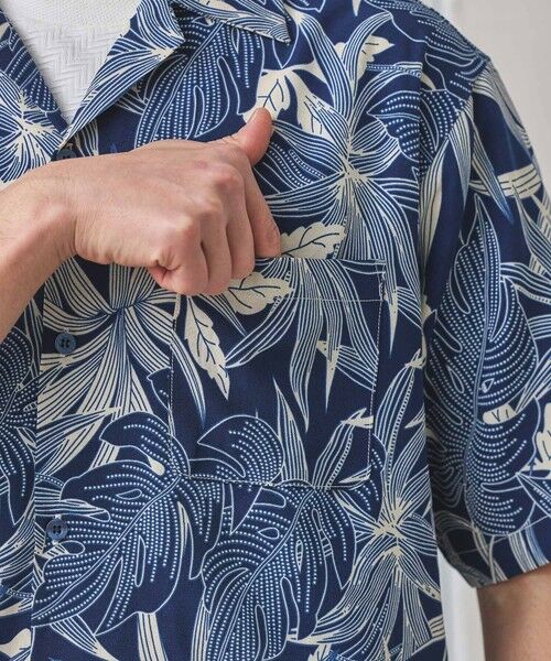 MEN'S BIGI / メンズビギ シャツ・ブラウス | ボタニカル柄プリントオープンカラーシャツ | 詳細11