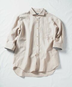 MEN'S BIGI / メンズビギ シャツ・ブラウス | COOLMAX フレンチリネン 7分袖シャツ