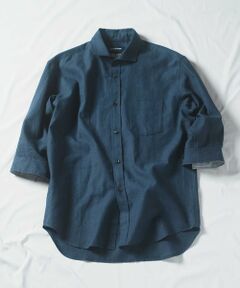 MEN'S BIGI / メンズビギ シャツ・ブラウス | COOLMAX フレンチリネン 7分袖シャツ