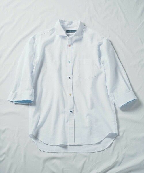 MEN'S BIGI / メンズビギ シャツ・ブラウス | COOLMAX フレンチリネン 7分袖シャツ | 詳細1